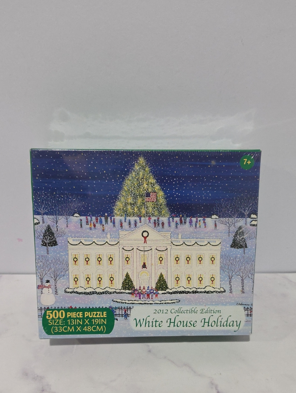 Puzzle White House Holiday 500-Piece Puzzle Brand New